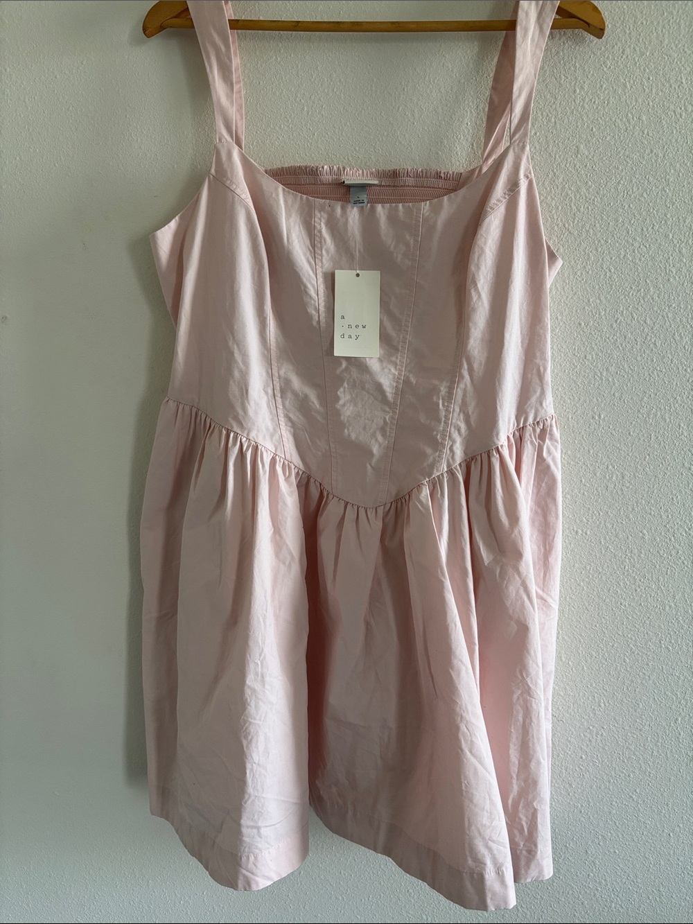 a new day Pale Pink Square Neck Sundress